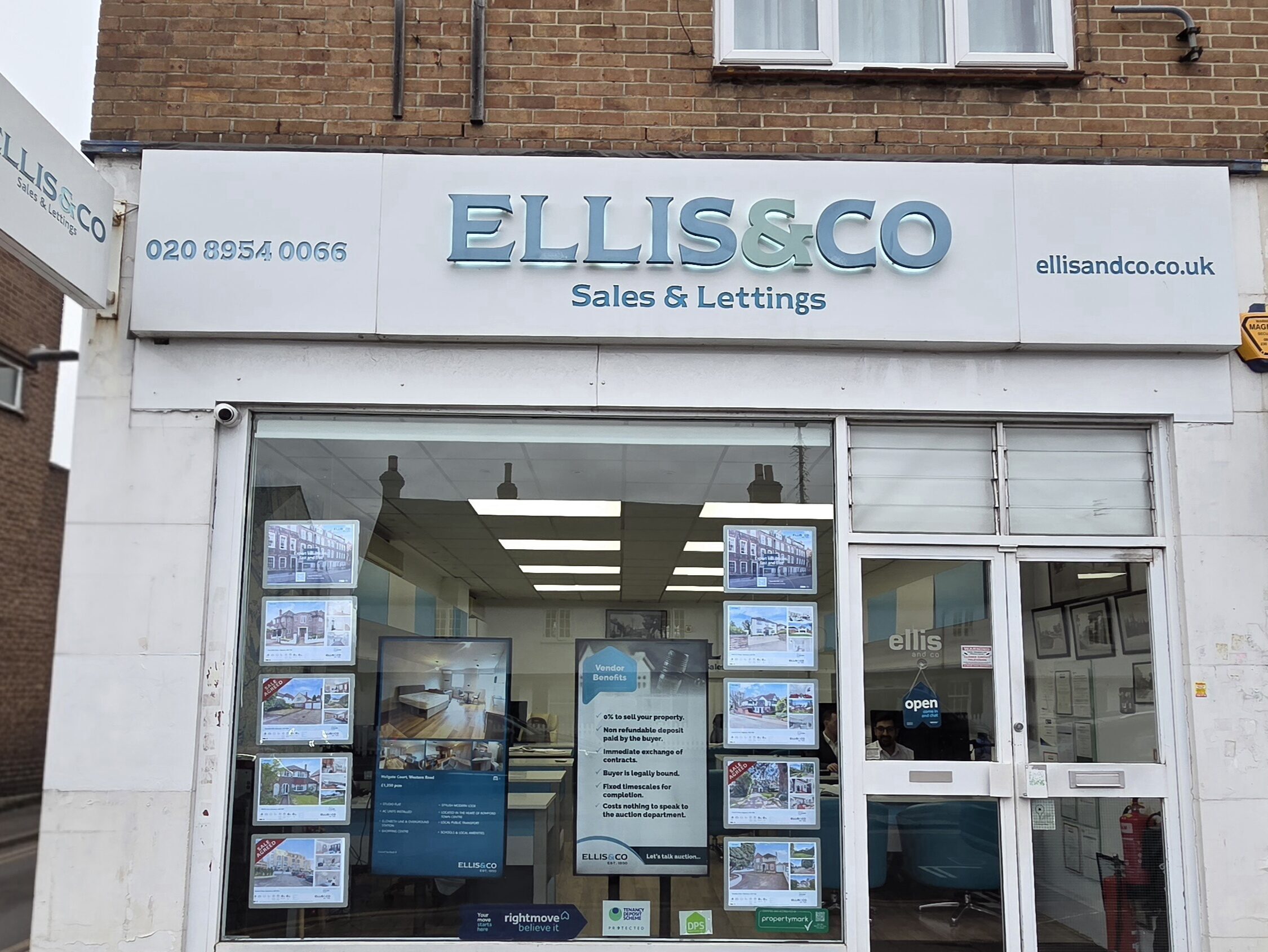 Exterior view of Ellis & Co estate agent office in Stanmore.
